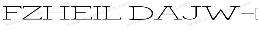 FZHEIL DAJW字体转换